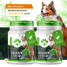 Lade das Bild in den Galerie-Viewer, XL Vorteilspack - TreuePfote Gelenktabletten für Hunde Gelenkliebe+